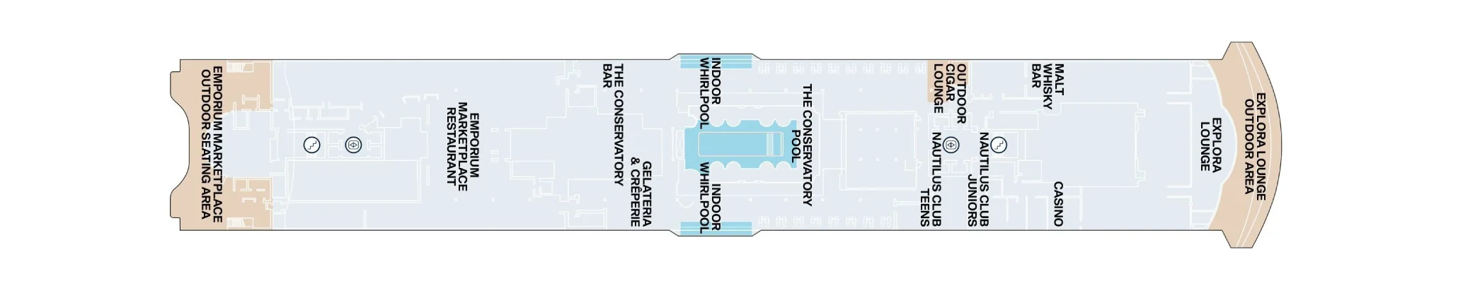Pont 11 - Deck 11 - Explora IV