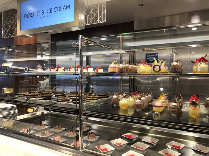 Les desserts disponibles au café Garden