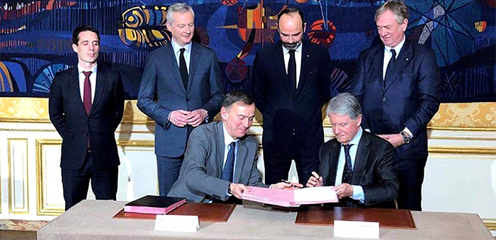 Signature des contrats à Matignon le 20 Janvier 2020