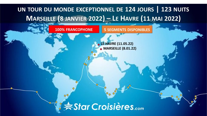 Croisière Tour du Monde à bord du Jules Verne
