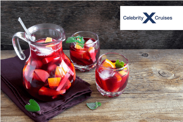 sangria espagnole dans les bars celebrity cruises
