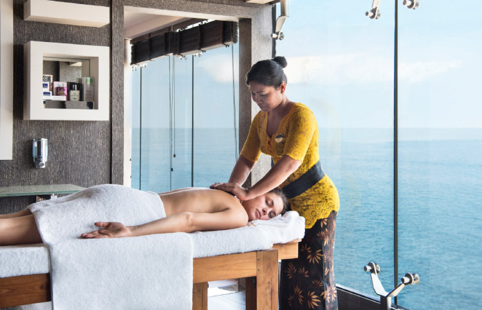 L'accès au Spa d'un navire de croisière MSC