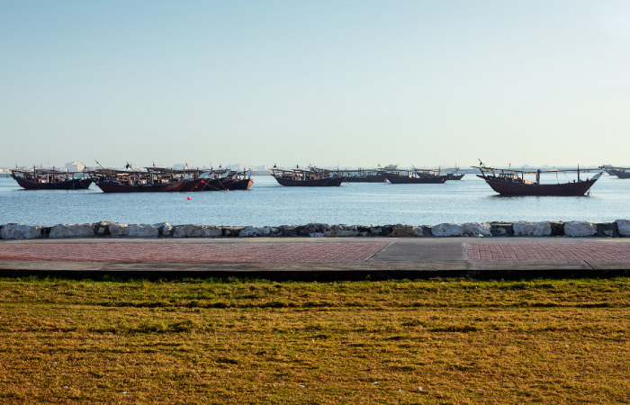 Vista de las costas de Damman