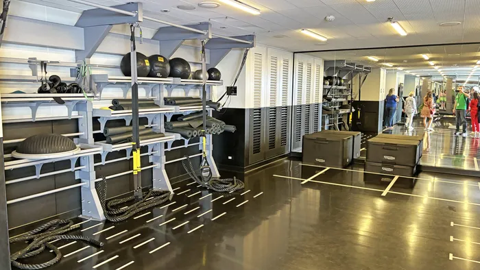 La salle de sport CrossFit du Scarlet Lady