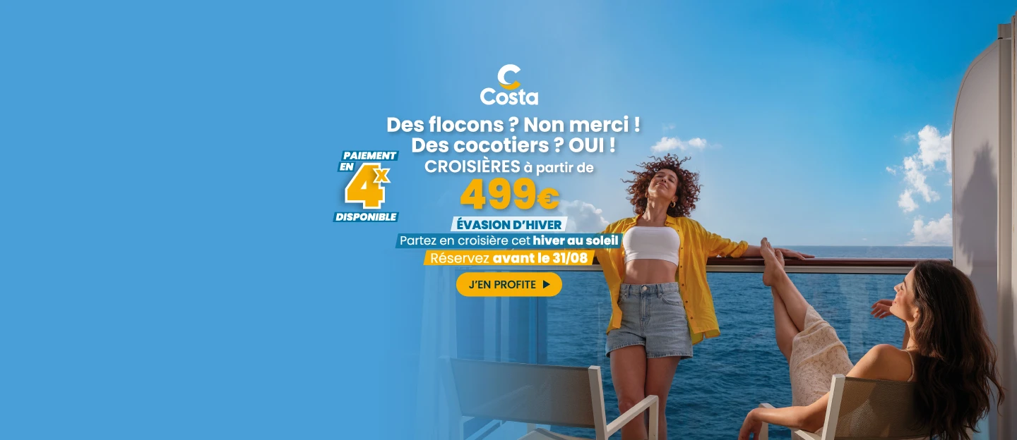 Costa Croisières - Offre Évasion Hivernale 2025 - 2026